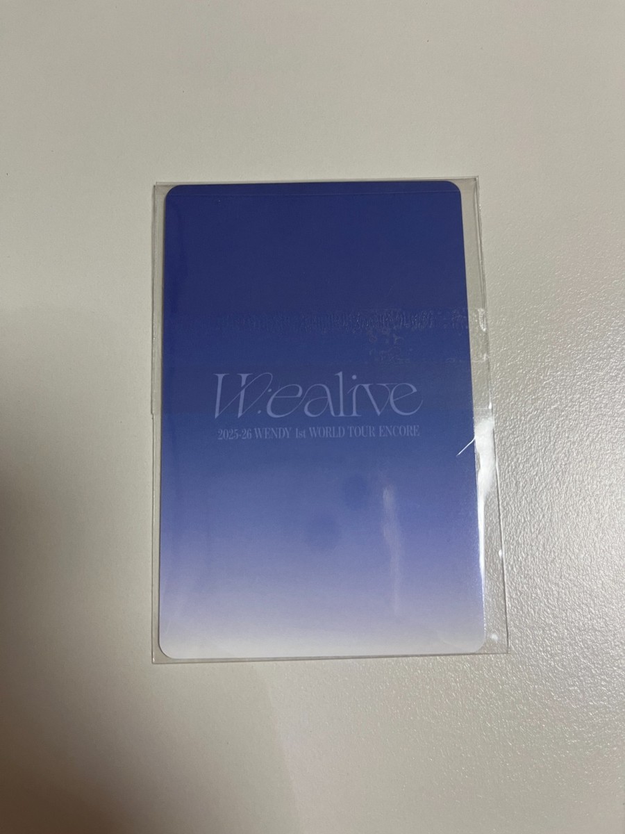 RedVelvet ウェンディ W:EALIVE ソロコン 台北 入場トレカ RedVelvet ウェンディ W:EALIVE ソロコン 台北 入場トレカ Wendy Red
