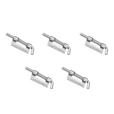 Chiusura a Molla (2.2") 5pz, Acciaio Inox Bullone Sinistro Fermo Pin Blocco Caricato