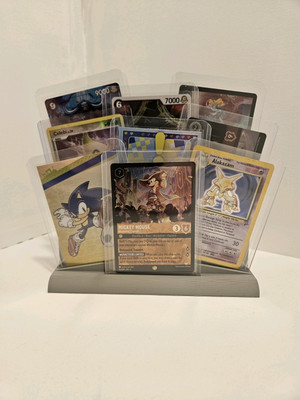 Sammelkarte Toploader Stand Up bis 9 Karten Display Pokemon Mtg Yu Gi Oh Lorcana