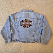 VTG 90s Levi's / Harley-Davidson Denim Jacket - Large Patch on Back - Size LARGE