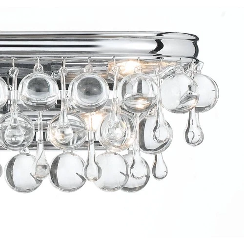 Crystorama Calypso Chrome 23" Wide Crystal Bathroom Light - Picture 3 of 5