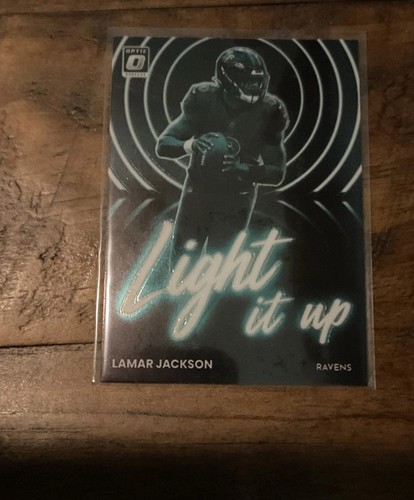 Lamar Jackson #LU-1 2022 Panini Donruss Optic Light it Up card