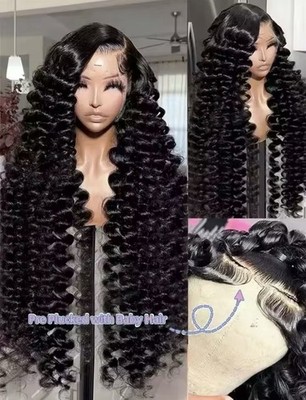 18 pulgadas, HD suelta onda profunda, 3 × 6 peluca cabello humano con encajes 
