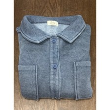 Bixby Nomad Kids Fleece Shacket Button Up Shirt Jacket Blue XL Stitch Fix
