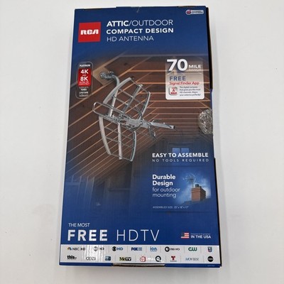 RCA ANT705E Attic/Outdoor HDTV Antenna New open box