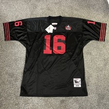 Joe Montana 2000 Hall Of Fame Mitchell & Ness Black Jersey NFL 49ers Sz 60 NWT