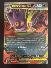 056/094 Mega Gengar ex : Double Rare Card : Phantasmal Flames : Pokemon TCG