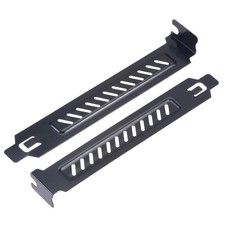 4pcs PCI Slot Covers with Screws for PC Case Airflow and Dustproof Black