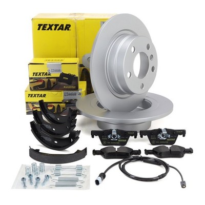 TEXTAR Bremsscheiben Ø 290mm Beläge Sensor Backen für BMW F20 F21 F22 F23 hinten