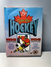 1992–93 O-Pee-Chee Hockey Box (Empty Retail Box) – 25th Anniversary NHL ROY D