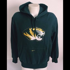 Nike Mizzou Missouri Tigers Hoodie Sweatshirt Mens Large Black Football Pullover