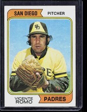 Vicente Romo 1974 Topps #197 San Diego Variation