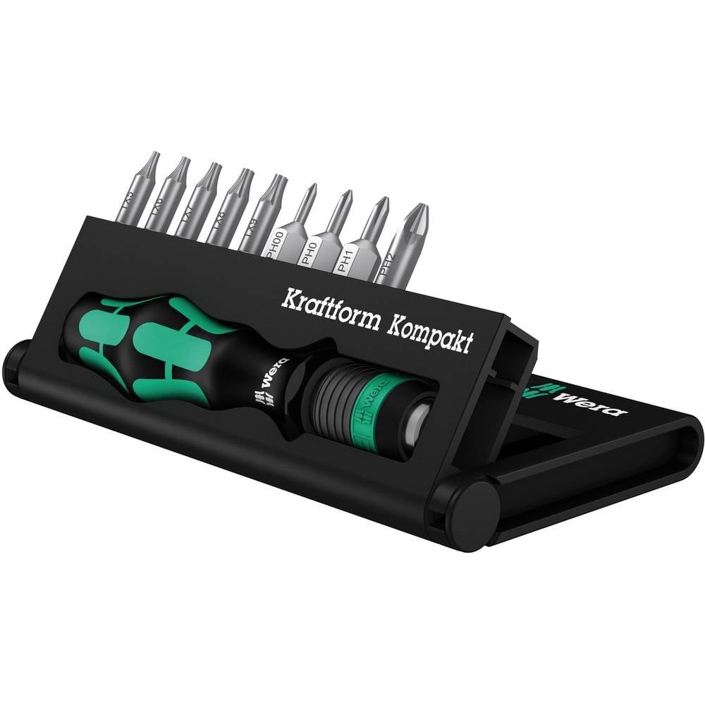 Jeu d'embouts cruciformes Wera Kraftform Kompakt pour visser dans les coins