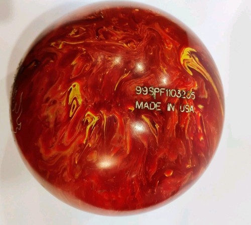 Storm Fire Power Bowling Ball Made In The USA 14.8 lb W/ Strikeforce Bag Flames - Picture 3 of 17