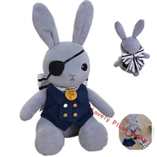 Anime Black Butler Kuroshitsuji Doll Ciel Plush Doll Peter Rabbit Toy Gift 46cm