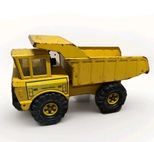 Tonka Mighty Vintage XMB-975  Metal Dump Truck Turbo Diesel See Photos