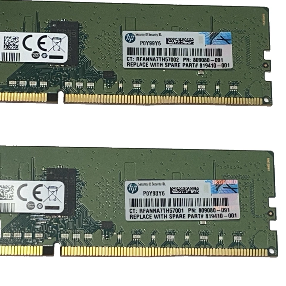 16GB Samsung M393A1K43BB0-CRC0Q (2x8GB) 1Rx4 PC4-2400T-R REG ECC DDR4 Server RAM - Image 3 of 3