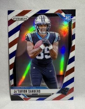 2024 Prizm Football Red White Blue Prizm RWB Rookie Jatavion Sanders #343 RC