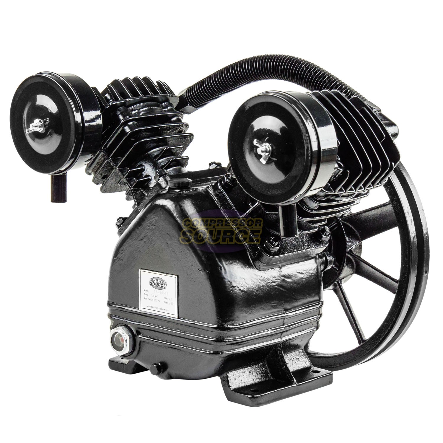 Pump Single Stage V Style Twin Cylinder 2 Piston