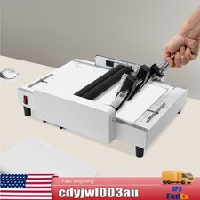 A3 Booklet Folding Binding Machine Paper Stapling Making Book Stapler Office 60W