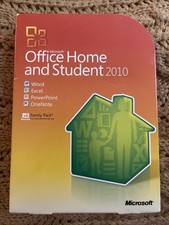 Genuine Microsoft Office 2010 Home and Student Family Pack for 3 PCs RETAIL Box
