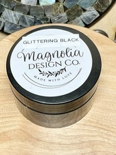 Magnolia Design Co. Glittering Black Chalk Paste 3oz Container NEW 496