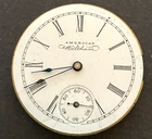 Antique 1894 Waltham Model 1891 62 Pocket Watch Movement Good Balance 0s 11j USA