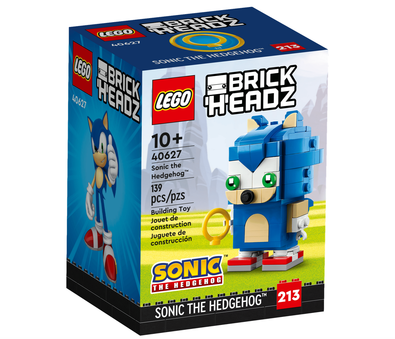 Set LEGO Brickheadz #213 Sonic The Hedgehog 40627 - SONIC,  boîte neuve, scellée