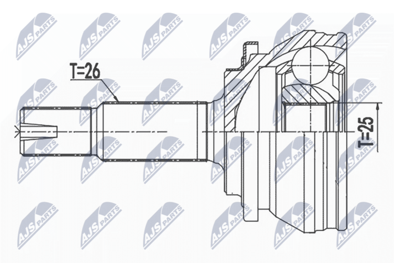 JOINT KIT DRIVE SHAFT NPZ-TY-013 FOR LEXUS TOYOTA 5ZR/2ZR-FXE 1.8L 4cyl CT 1.8L - Image 18