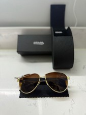 Prada Gold Frame With Brown Lens