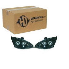DIEDERICHS TUNING H1 SCHEINWERFER SATZ KLARGLAS SCHWARZ passend für FORD FOCUS