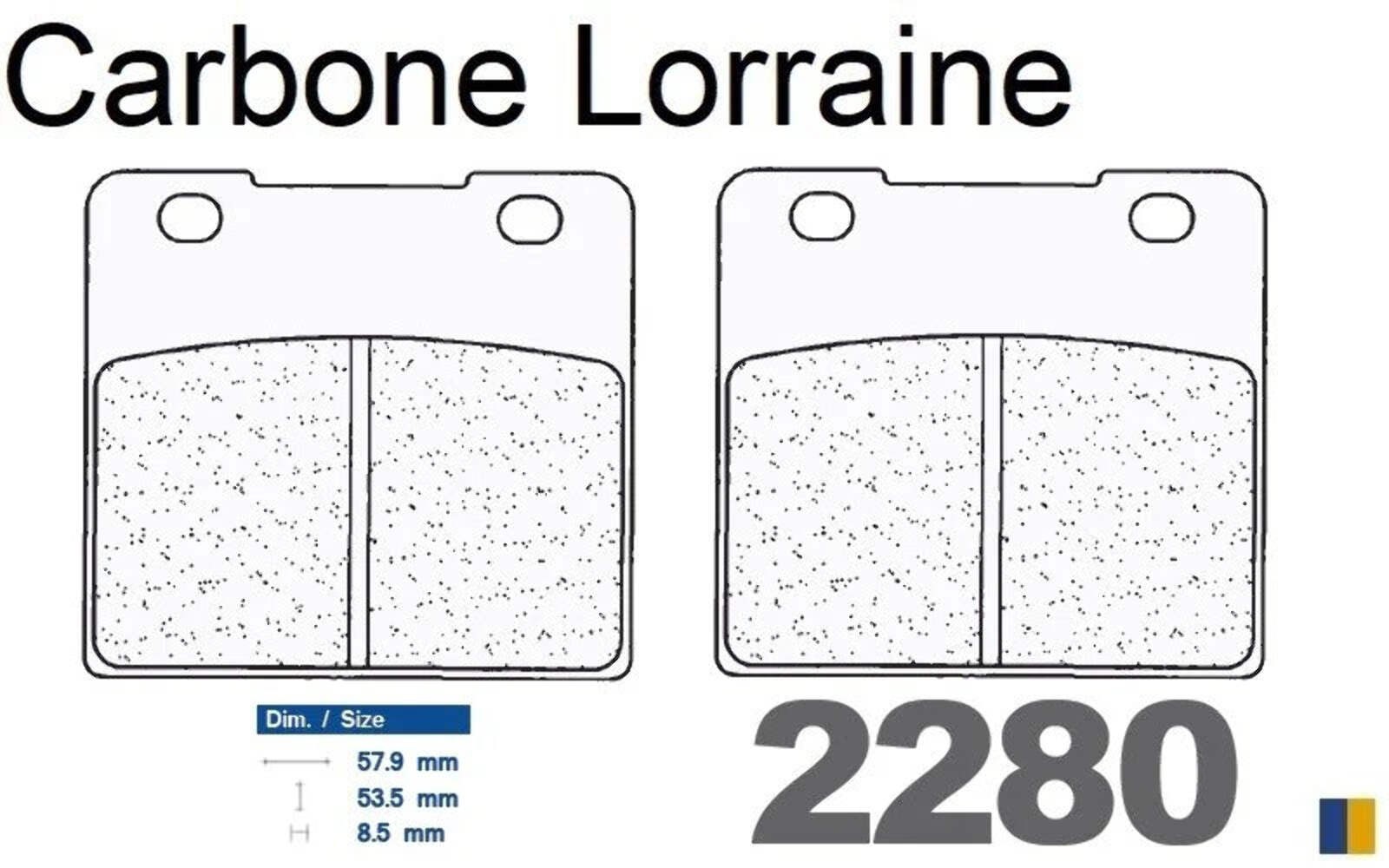 Plaquettes Carbone Lorraine arrière pour stopper le sifflement sur VL 1500