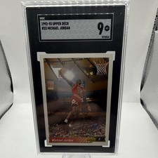Upper Deck 1992-93 Michael Jordan #23 Chicago Bulls NBA Card SGC 9 Graded