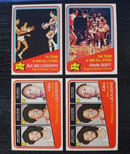 1972 Topps BASKETBALL MID+ GRADE LOT 40 WITH 2 JULIUS ERVING RC LEADER