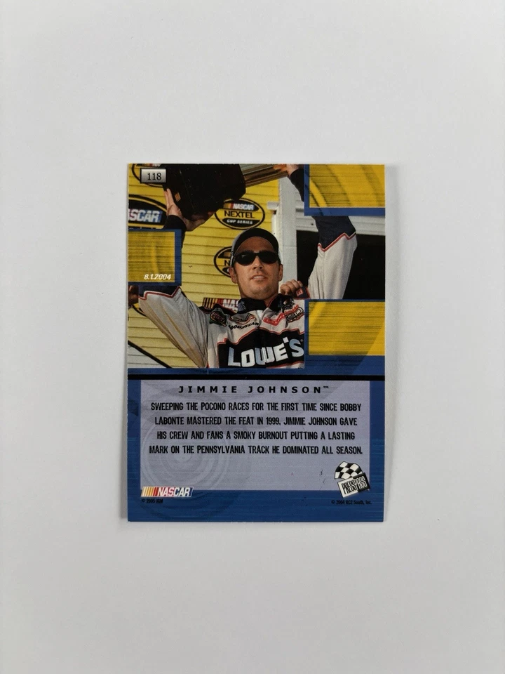 Jimmie Johnson Press Pass & Wheels Hand Autographed Cards - Lot Of 3!! - Image 4 of 4