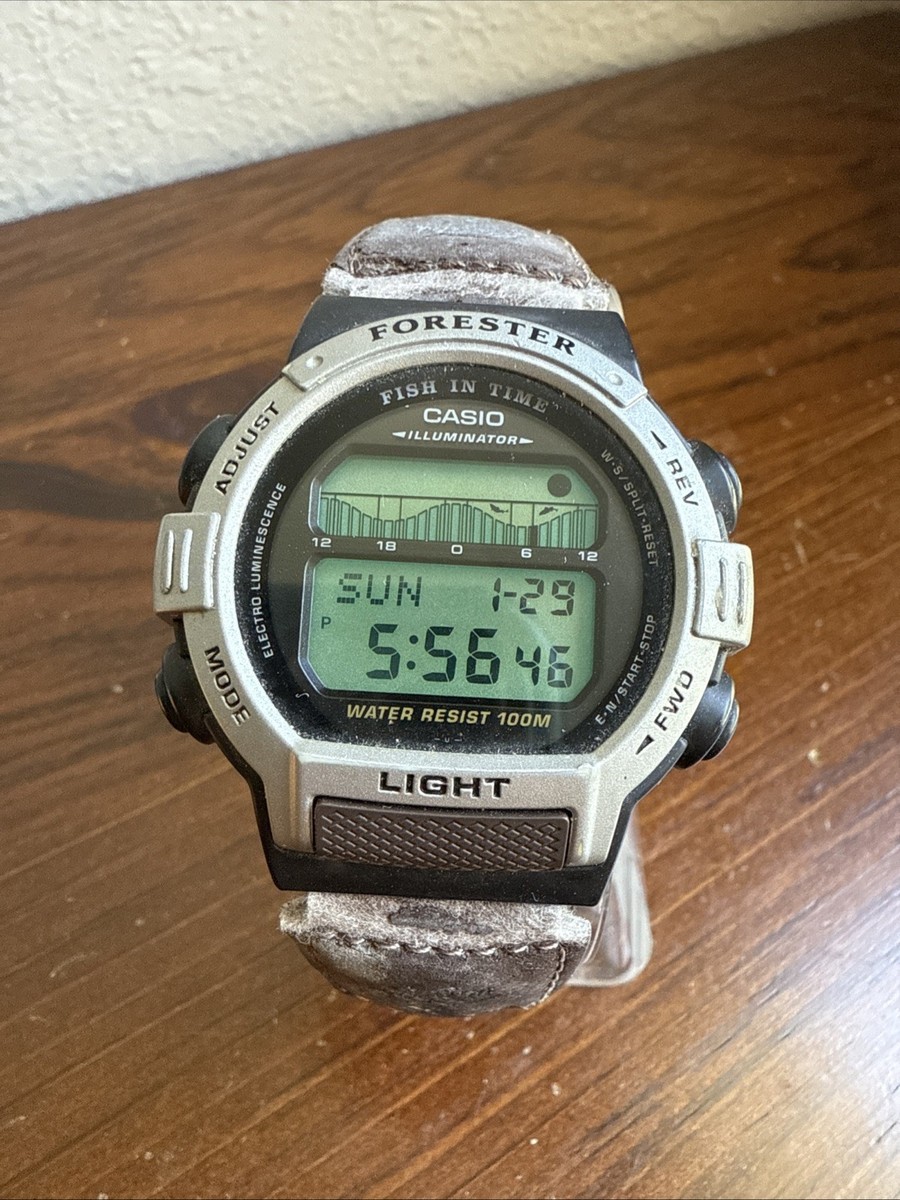 Casio Forester Fish in Time Ft-200 Module 1879 Vintage Watch Japan