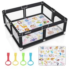 Extra Large Baby Playpen 71x60 Inch with Mat Voovc Premium Inches Babies Indoor