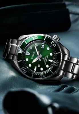 Seiko Ø45mm Prospex 'Sumo' Green Dial St Steel SPB103J1 Diver 200m
