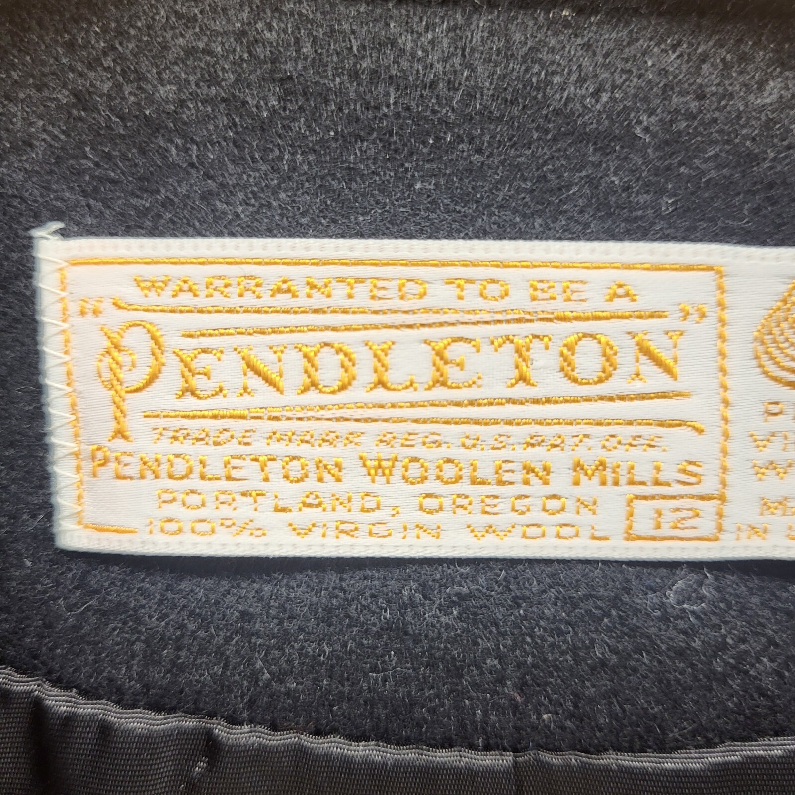 Pendleton Vintage Virgin Wool Double Breasted Bla… - image 12