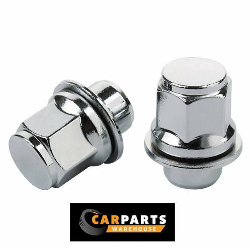 Fits Jaguar XF Alloy Wheel Nuts M12 X 1.5 Chrome 21MM Hex Nut X 20 Flat Seat - Picture 3 of 6