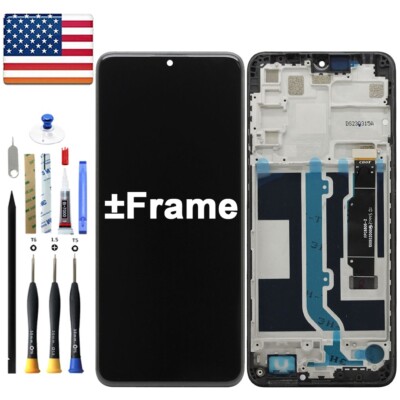 OEM LCD Display Touch Screen Digitizer Assembly + Frame For TCL 30XL T701DL