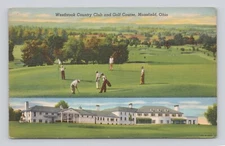 Postcard Westbrook Country Club and Golf Course Mansfield Ohio Unposted