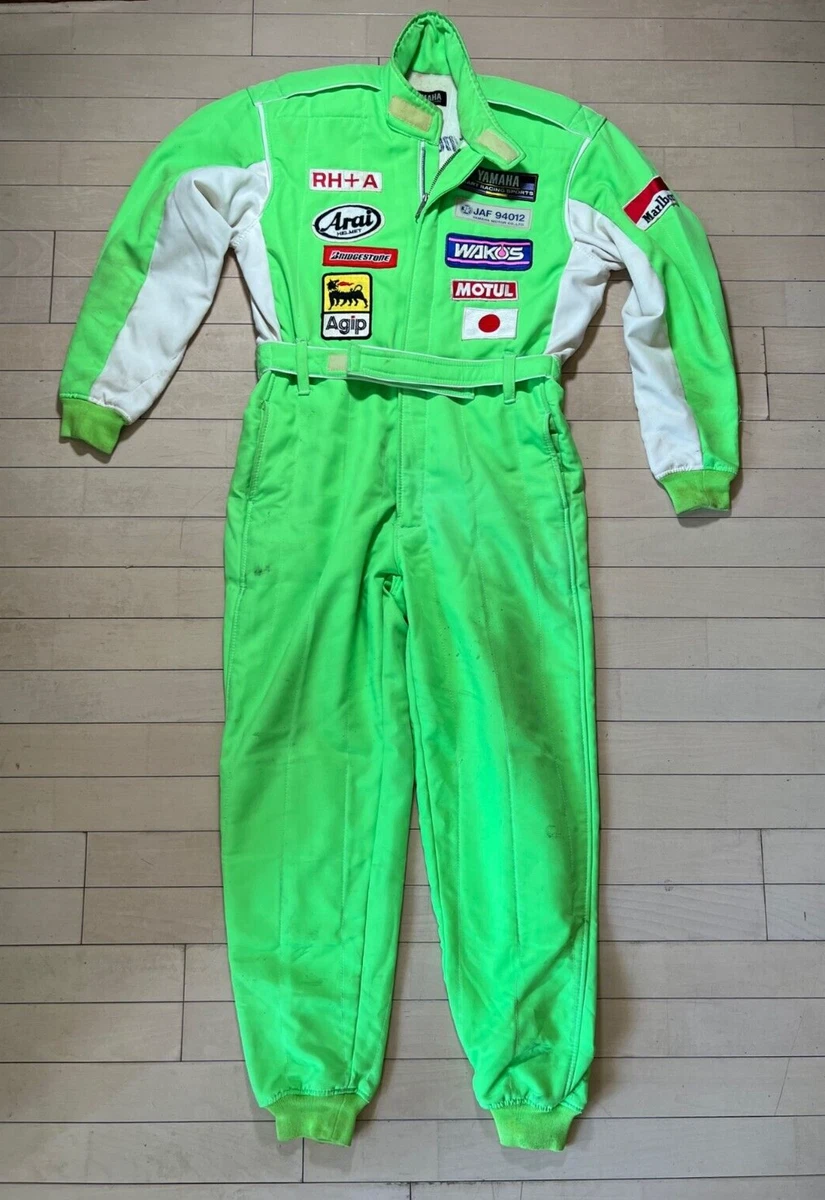 Japanese Vintage Motorcycle Racing Biker Yamaha Mechanic Jumpsuit