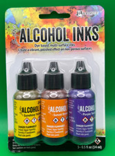 3 Pack 0.5 fl oz ALCOHOL INK KIT - SUMMIT VIEW - Ranger Inks Tim Holtz