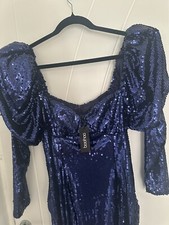 Long Sleeve Sequin Maternity Midi Dress Size 12 Uk New Bought For 45 £