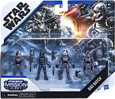 Star Wars Mission Fleet Clone Commando's THE BAD BATCH Lot#2 (w/ 4 sets) **NEW**