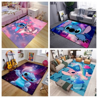 Bodenmatte 3D Stitch Teppich Kinder Teppich Fußmatten Schlafzimmer Türmatte Neu