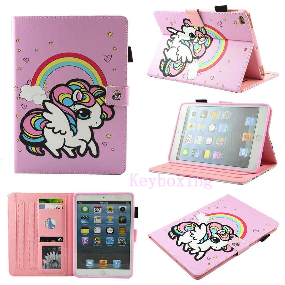 For iPad 7th 6th 5th Gen/Mini/Air/Pro Magnetic Smart Stand Leather Case Cover - Image 3 of 4