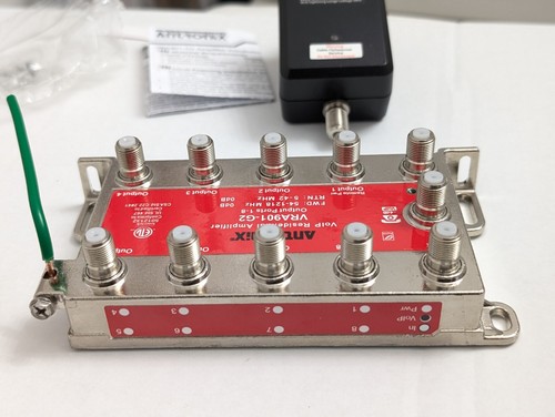 ANTRONIX VRA901-G2/ACP 1.2 GHz VoIP Residential Digital Coaxial Amplifier 9-Port - Picture 5 of 18