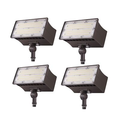 1000LED LED Flood Light 70W with Photocell, Flood Flag Light Outdoor, Super B...